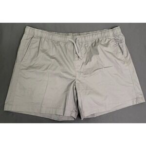 DSG Shorts Mens Size 2XL Gray Athletic Lined Pockets Drawstring Cotton Woven NEW